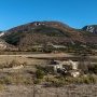 Fermes isolées devant le brèche du Col de Peyrouergue